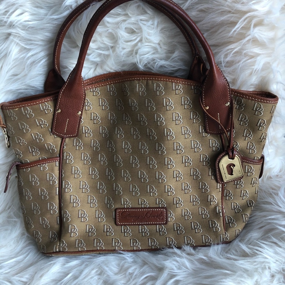 Dooney and Bourke Large Signature Monogram satchel